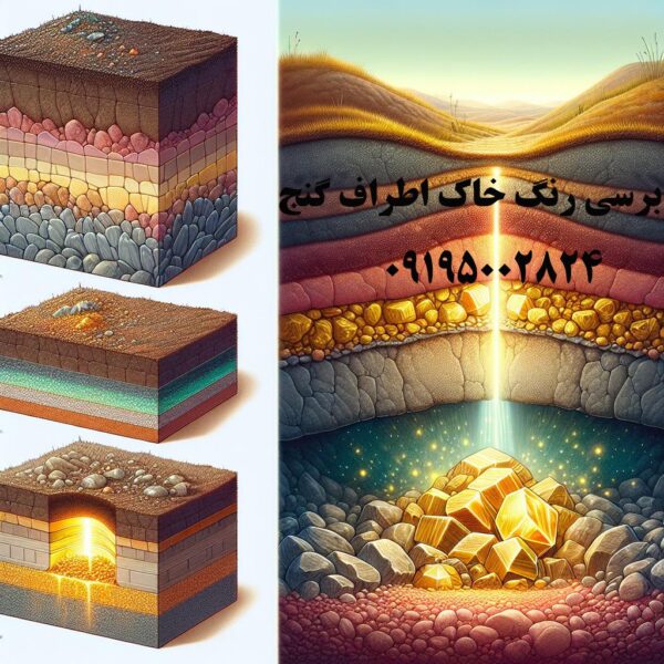 رنگ خاک اطراف گنج