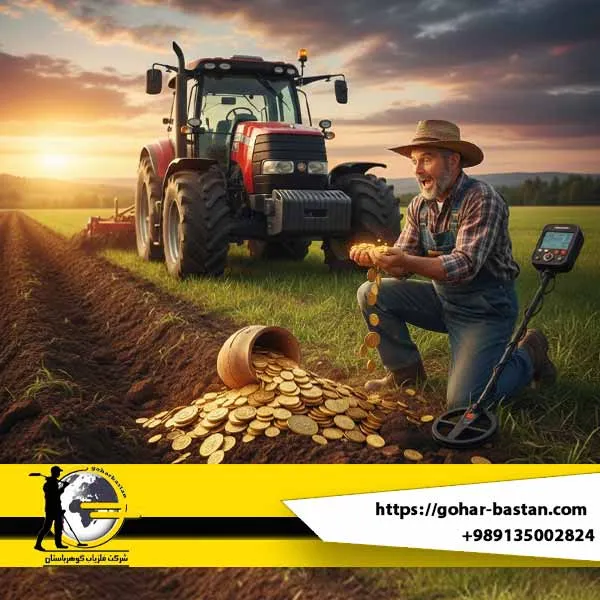 علائم گنج در زمین کشاورزی