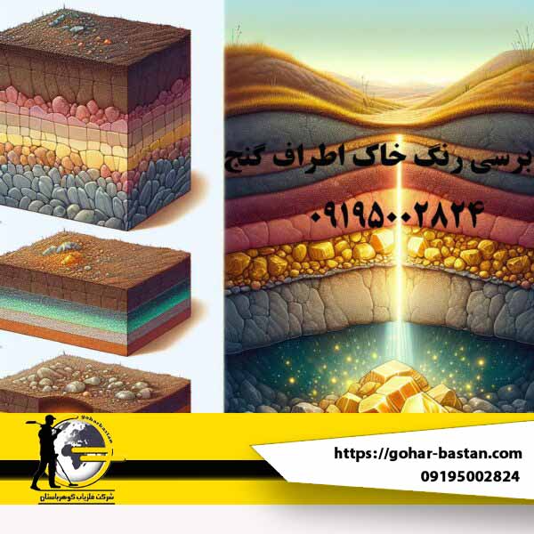 رنگ خاک اطراف گنج