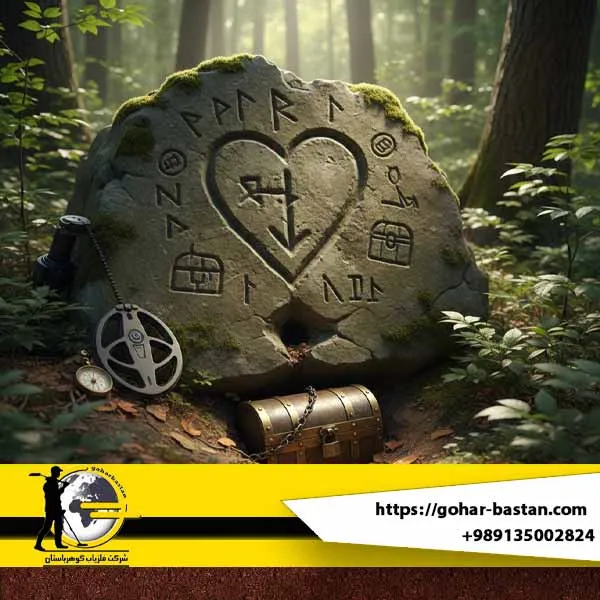 نشانه قلب در گنج یابی و دفینه یابی