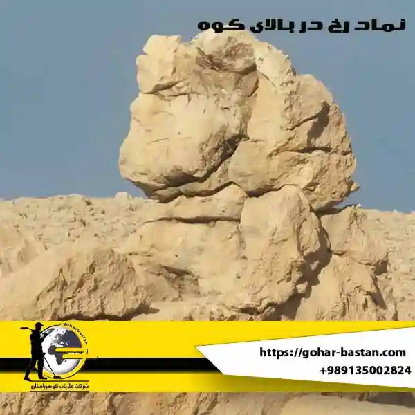 نماد رخ در بالای کوه