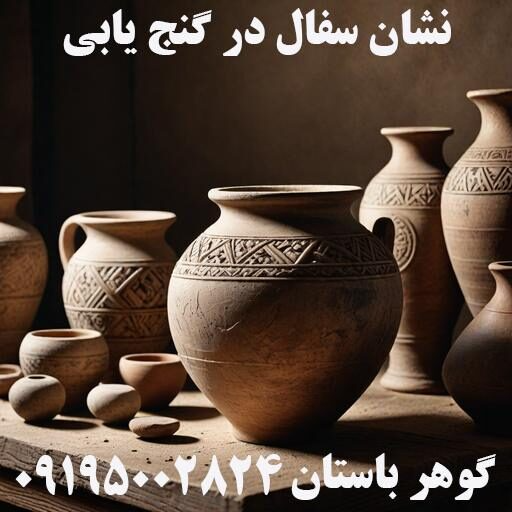 سفال های باستانی در گنج یابی