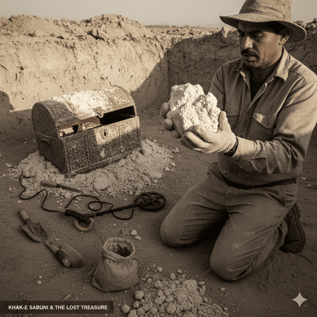 خاک صابونی در دفینه یابی