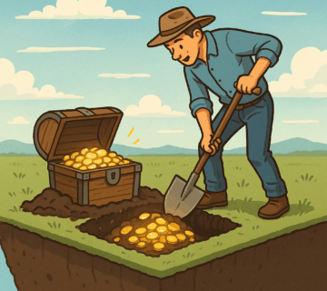 گنج یابی در زمین صاف