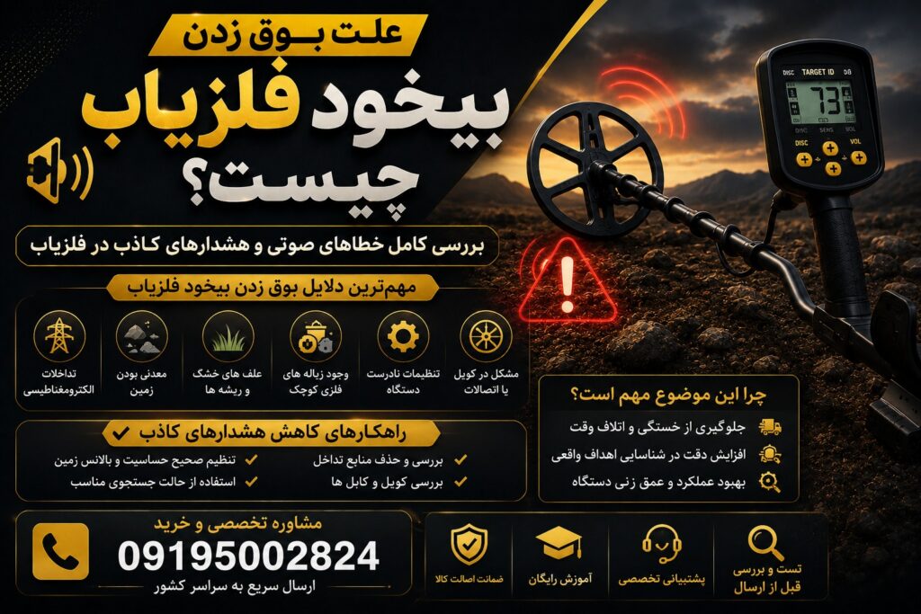 علت بوق زدن بیخود فلزیاب 
